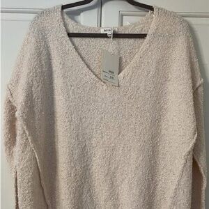 Vici Soft Cream V-Neck Sweater
